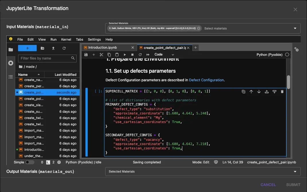 Notebook setup Notebook setup
